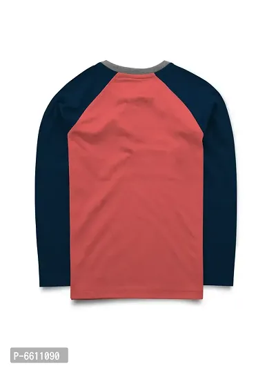 Stylish Orange Printed Full Sleeve T-shirt For Boys-thumb2