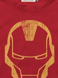 Stylish Red Printed Half Sleeve T-shirt For Boys-thumb2