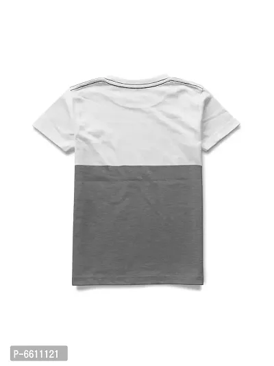 Stylish Multicoloured Printed Half Sleeve T-shirt For Boys-thumb2