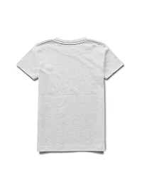 Stylish Off White Printed Half Sleeve T-shirt For Boys-thumb1