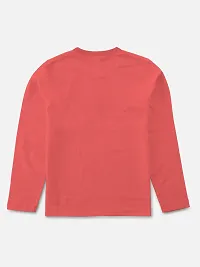 Stylish Orange Round Neck Full Sleeve T-shirt For Boys-thumb1