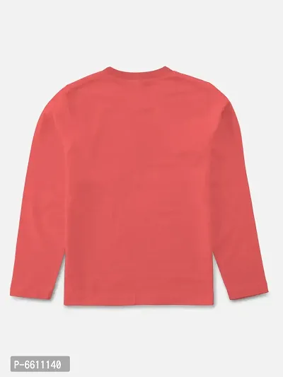 Stylish Orange Round Neck Full Sleeve T-shirt For Boys-thumb2
