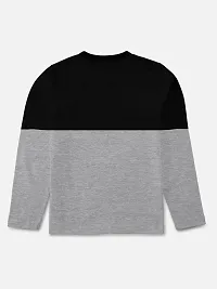 Stylish Multicoloured Round Neck Full Sleeve T-shirt For Boys-thumb1