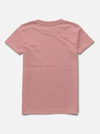 Stylish Pink Printed Round Neck Half Sleeve T-shirt For Boys-thumb1