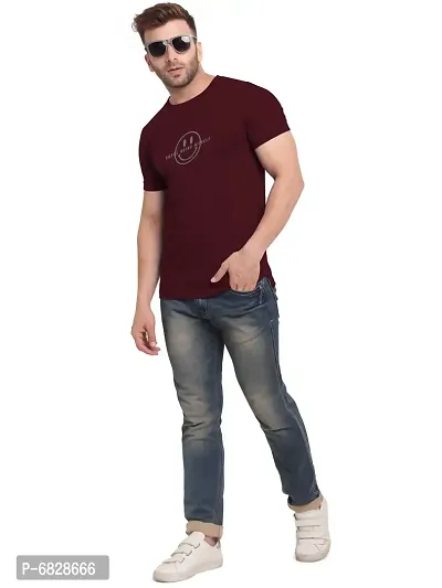 Multicoloured Cotton Blend Tshirt For Men-thumb5