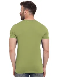 Trendy Printed Pack Of 3 Round Neck Half Short Sleeve Tshirts For Men-thumb2