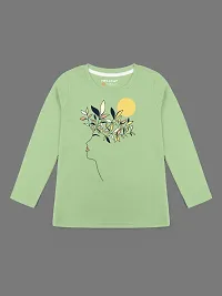 Trendy Cotton Blend Printed T-shirts For Girls- Pack Of 5-thumb2