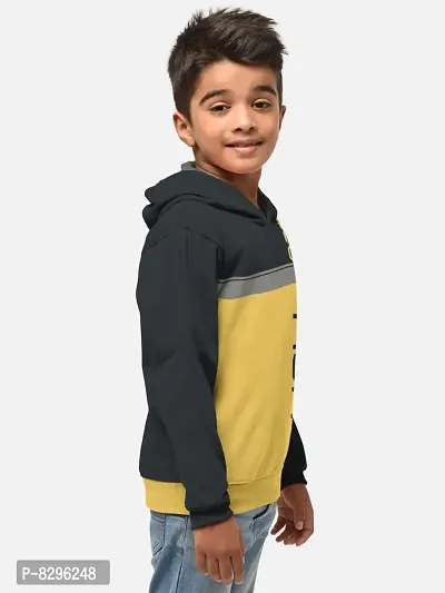 Fabulous Cotton Blend Printed Hooded Tees For Boys- Pack Of 2-thumb2