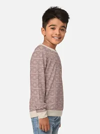 Fabulous Beige Cotton Blend Tees For Boys-thumb1