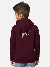 Fabulous Magenta Cotton Blend Hooded Tees For Boys-thumb2