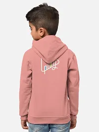 Fabulous Pink Cotton Blend Hooded Tees For Boys-thumb2