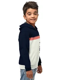 Stylish Cotton Blend Printed Hooded Sweatshirts For Boys- Pack Of 2-thumb1