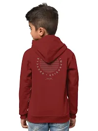 Stylish Cotton Blend Printed Hooded Sweatshirts For Boys- Pack Of 2-thumb2