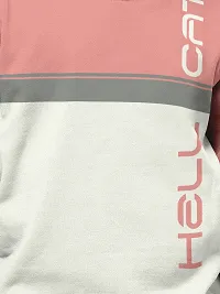 Stylish Pink Cotton Blend Hooded Sweatshirts For Boys-thumb3
