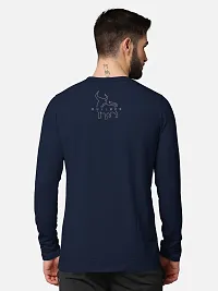 Trendy Front and Back Printed Full Sleeve / Long Sleeve Tshirt for Men-thumb2