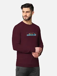 Pack of 2 Trendy Front and Back Printed Full Sleeve / Long Sleeve Tshirt for Men-thumb1