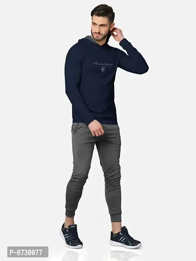 Pack of 2 Trendy Front and Back Printed Full Sleeve / Long Sleeve Hooded Tshirt for Men-thumb4