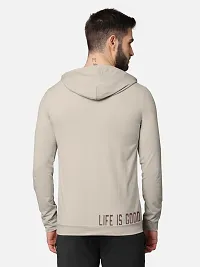 Pack of 2 Trendy Front and Back Printed Full Sleeve / Long Sleeve Hooded Tshirt for Men-thumb2