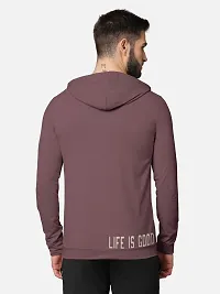 Pack of 2 Trendy Front and Back Printed Full Sleeve / Long Sleeve Hooded Tshirt for Men-thumb2