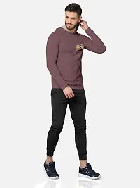 Pack of 2 Trendy Front and Back Printed Full Sleeve / Long Sleeve Hooded Tshirt for Men-thumb3