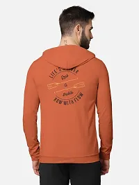 Pack of 2 Trendy Front and Back Printed Full Sleeve / Long Sleeve Hooded Tshirt for Men-thumb2
