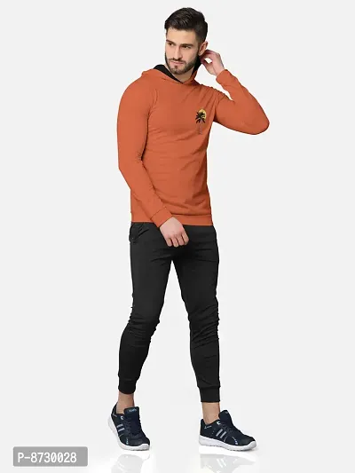 Pack of 2 Trendy Front and Back Printed Full Sleeve / Long Sleeve Hooded Tshirt for Men-thumb4