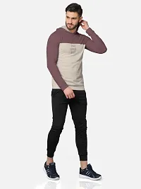 Pack of 2 Trendy Front and Back Printed Full Sleeve / Long Sleeve Hooded Tshirt for Men-thumb3