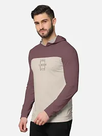 Pack of 2 Trendy Front and Back Printed Full Sleeve / Long Sleeve Hooded Tshirt for Men-thumb1