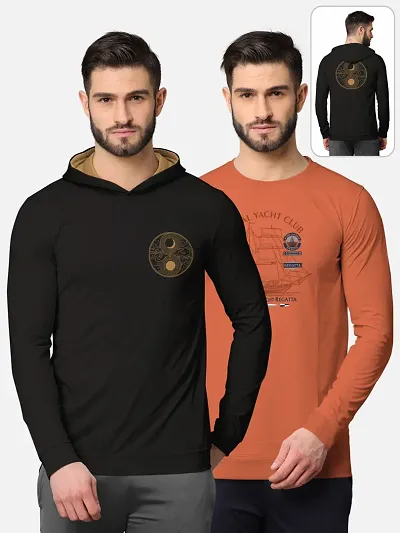 Comfortable Cotton Blend Tees For Men 