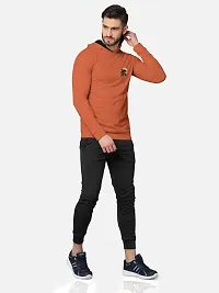 Pack of 2 Trendy Front and Back Printed Full Sleeve / Long Sleeve Hooded Tshirt for Men-thumb3