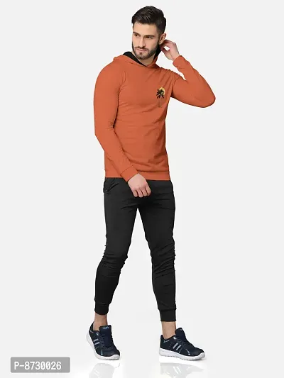 Pack of 2 Trendy Front and Back Printed Full Sleeve / Long Sleeve Hooded Tshirt for Men-thumb4