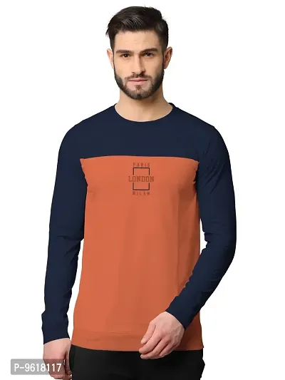 Stylish Fancy Cotton Blend Round Neck Long Sleeves Printed Sweatshirts For Men