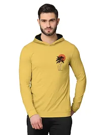 Stylish Fancy Cotton Blend Hood Long Sleeves Printed Sweatshirts Combo For Men Pack Of 2-thumb1