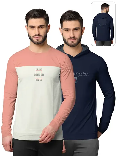 Trendy Cotton Blend Sweatshirts 