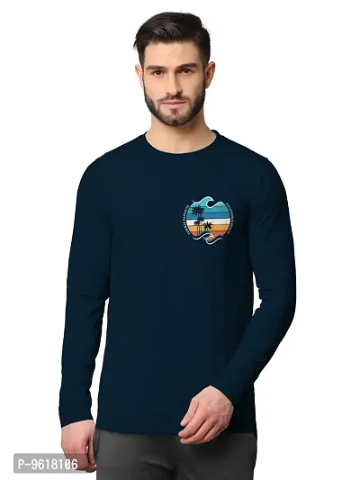 Stylish Fancy Cotton Blend Round Neck Long Sleeves Printed Sweatshirts For Men