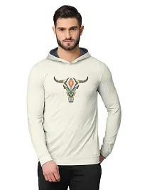 Stylish Fancy Cotton Blend Hood Long Sleeves Printed Sweatshirts Combo For Men Pack Of 2-thumb1