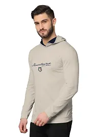 Stylish Fancy Cotton Blend Hood Long Sleeves Printed Sweatshirts For Men-thumb1