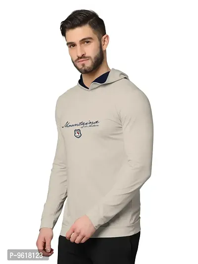 Stylish Fancy Cotton Blend Hood Long Sleeves Printed Sweatshirts For Men-thumb2