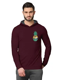 Stylish Fancy Cotton Blend Hood Long Sleeves Printed Sweatshirts Combo For Men Pack Of 2-thumb1