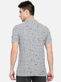 BULLMER Mens Regular Fit Printed Polo Collared Tshirt-thumb2