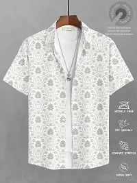 Stylish Cotton Blend Printed Short Sleeves For Men-thumb3