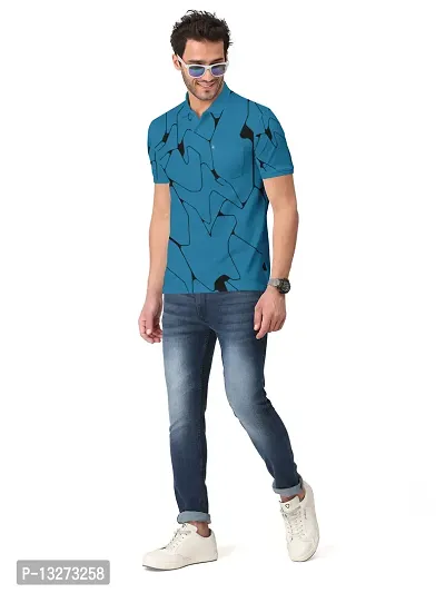 Stylish Cotton Blend Printed Tshirt For Men-thumb4