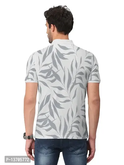 Stylish Fancy Cotton Blend Printed Polos T-Shirts For Men-thumb3