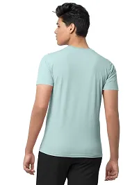 Reliable Multicoloured Cotton Blend  Round Neck Tees For Men Pack Of 2-thumb1