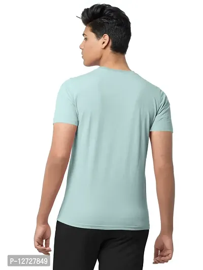 Reliable Multicoloured Cotton Blend  Round Neck Tees For Men Pack Of 2-thumb2