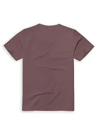 Stylish Brown Cotton Solid Round Neck Tees For Men Pack Of 10-thumb2