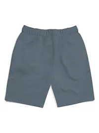 Elegant Grey Cotton Blend Printed Shorts For Boys-thumb1