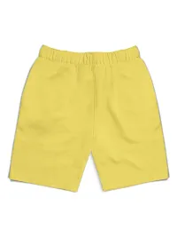 Fabulous Yellow Cotton Blend Printed Regular Shorts For Girls-thumb1