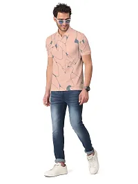 Stylish Cotton Blend Printed Tshirt For Men-thumb3