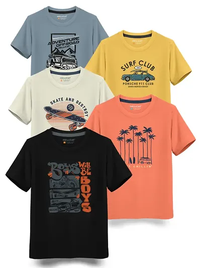 Pack Of 5 Boys Cotton T shirt